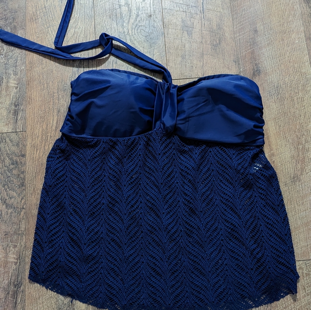 Jones New York Sport Navy Size 18 bathing suit top only Navy Blue